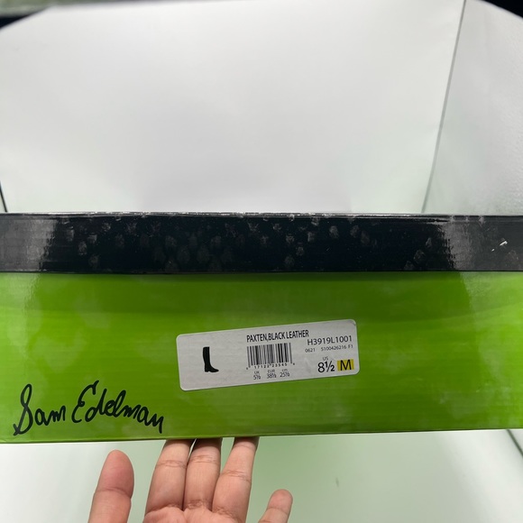 Sam Edelman Womens Paxten Black Leather Tall Riding Knee-High Boots Shoes NWT - Picture 8 of 8